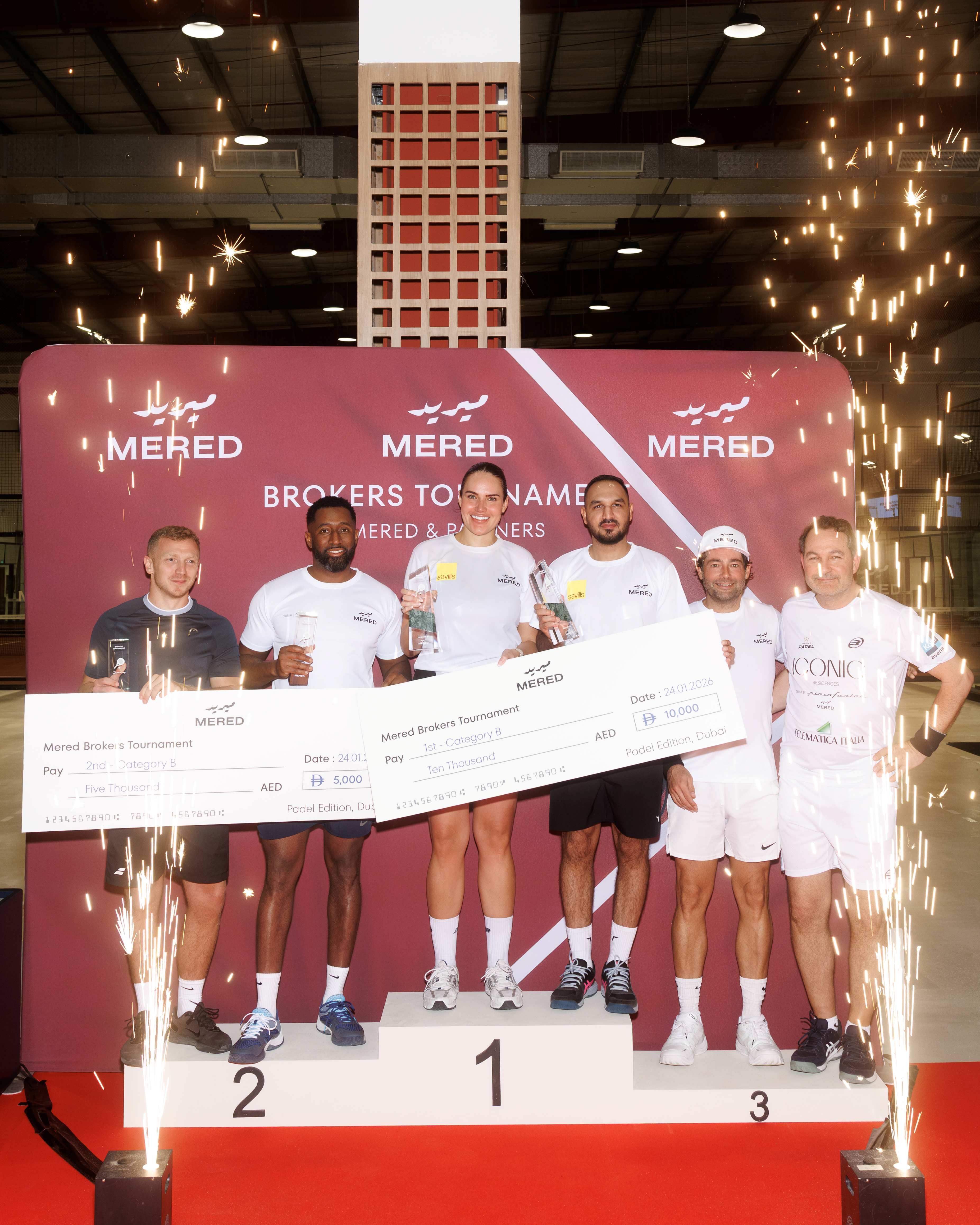UAE Real Estate Brokers Compete at MERED’s Exclusive Padel Tournament